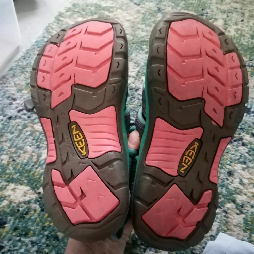Keen Kids Gray Teal Pink Sandals